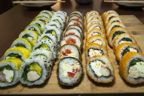 ¡Que suenen esos palillos! 50 piezas de sushi VIP — Roll y Gift Sushi 